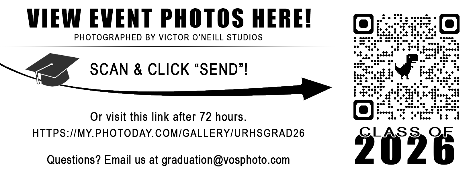 Graduation photo order qr code